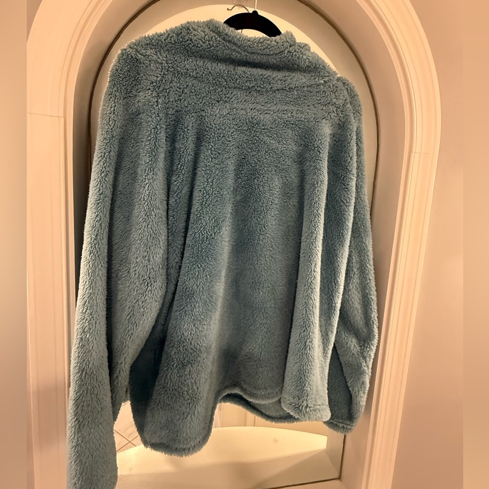 Eddie Bauer Cozy Plush Fleece Pullover Blue Women's